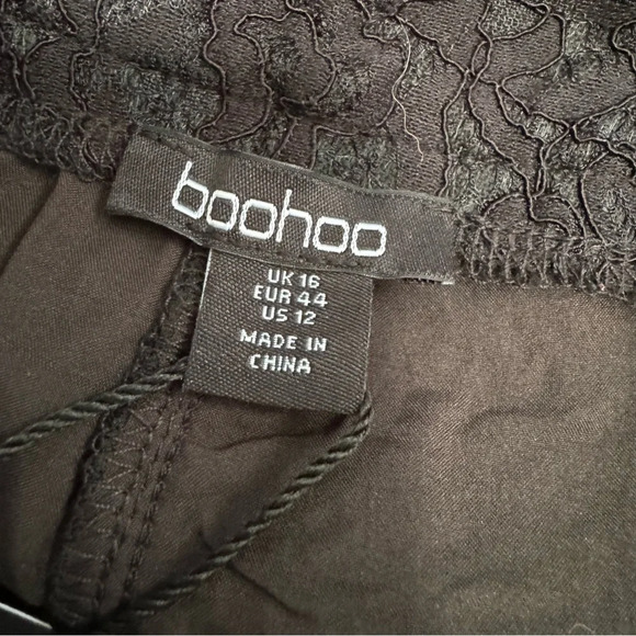 Boohoo NWT Lace Wide Leg Trousers - Picture 3 of 7